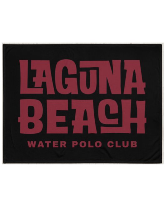 Laguna Beach Water Polo Club Throw Blanket Black
