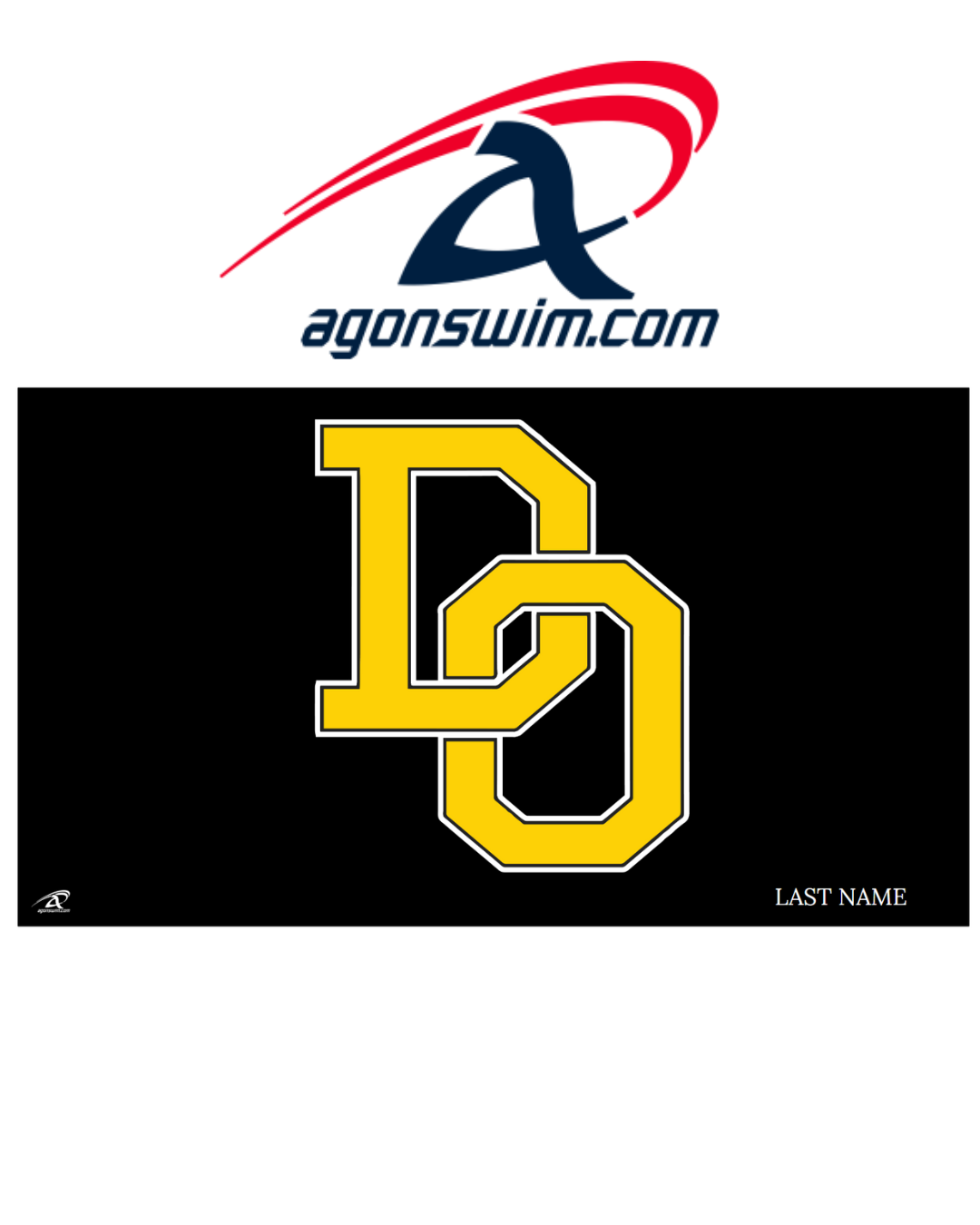 Del Oro HS Swimming Team Towel