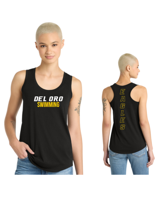 Del Oro HS Swimming Ladies Casual Racerback Tank Top