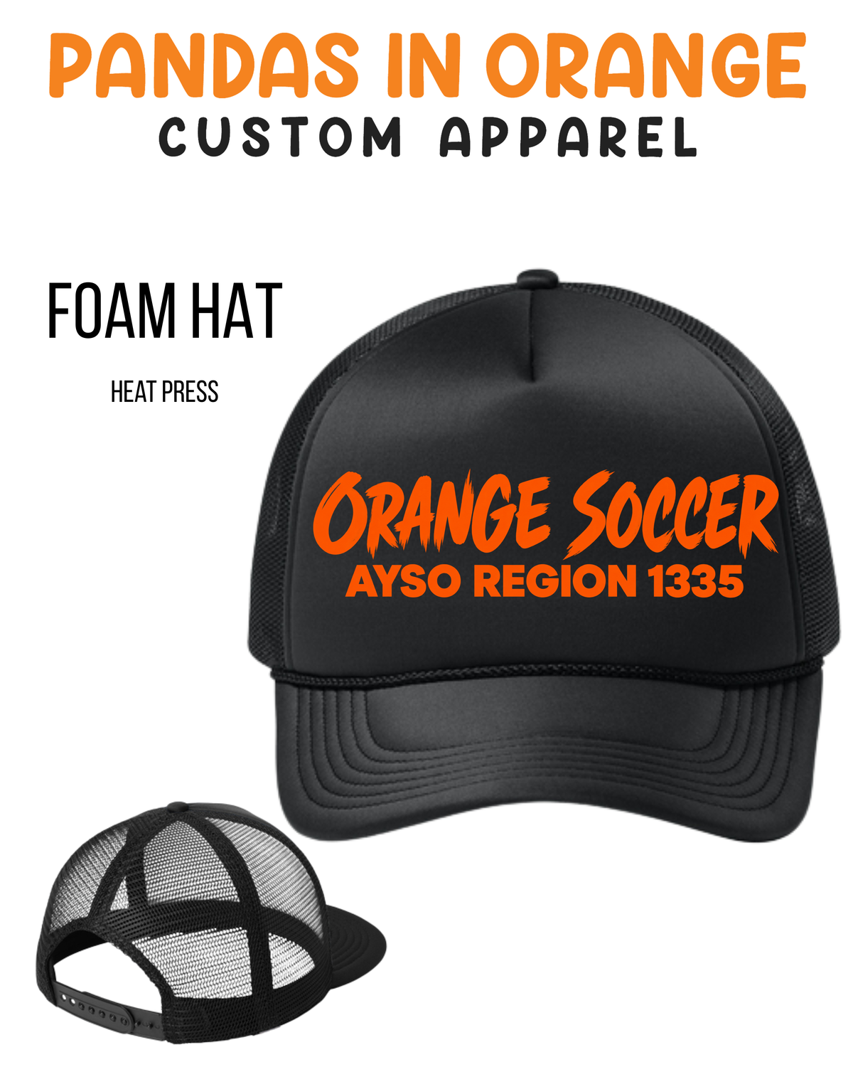 Black FOAM Hats