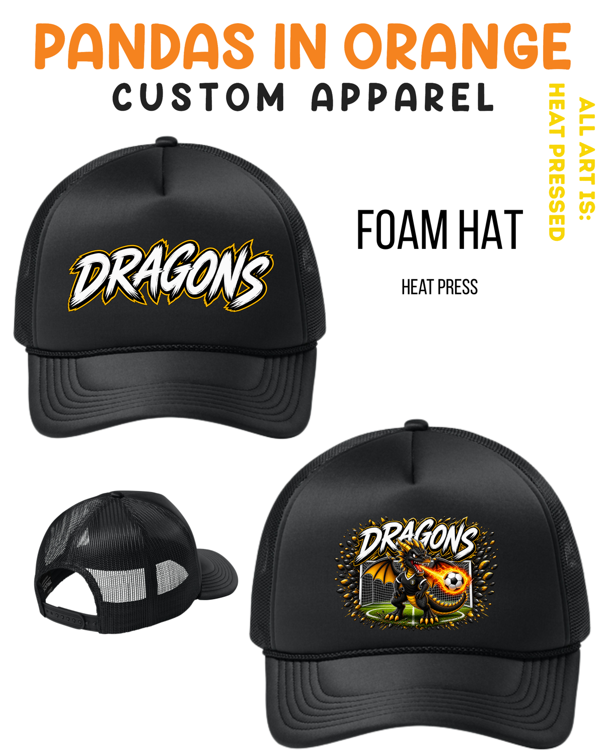 Dragons  FOAM Hats