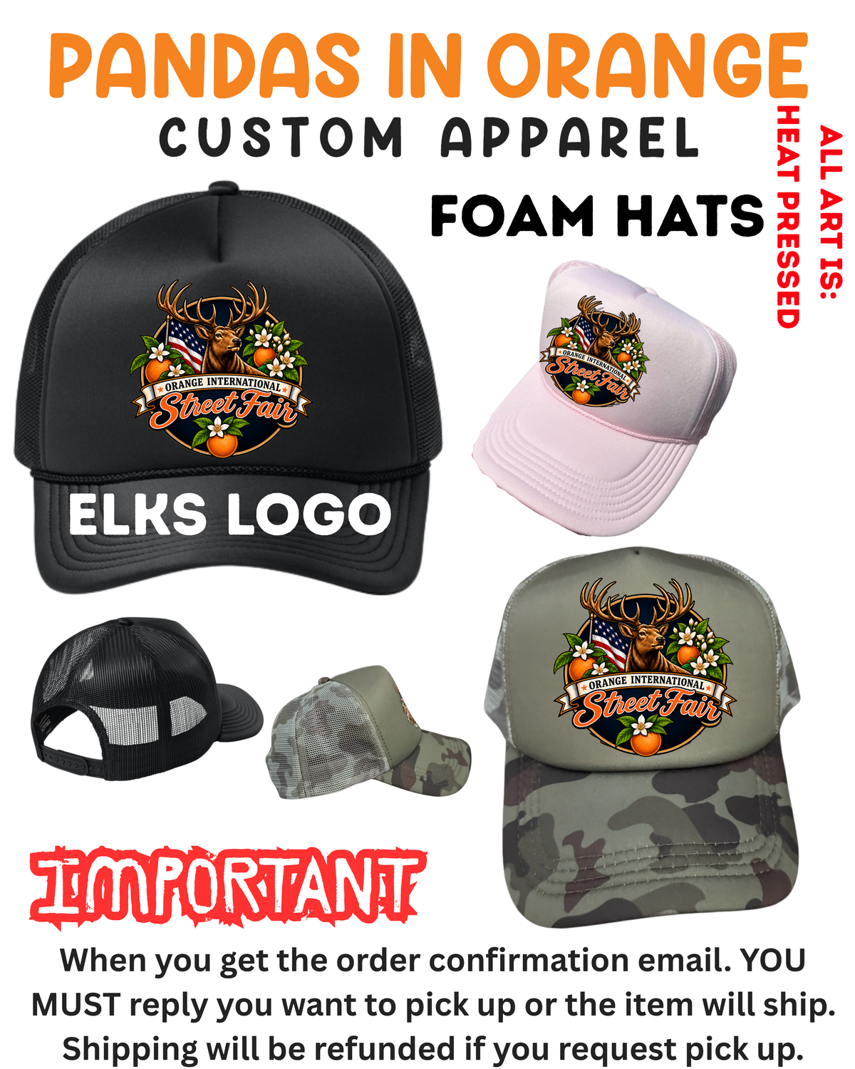 Elks Lodge FOAM Hat