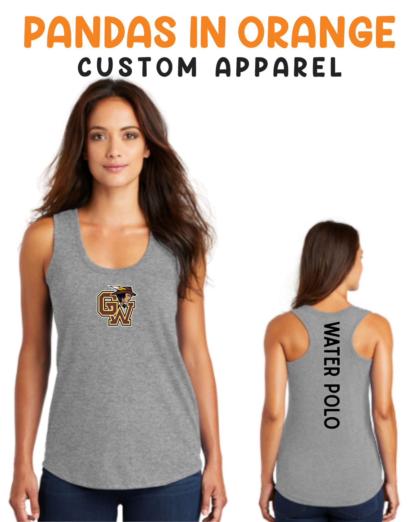 Golden West Ladies Casual Racerback Tank Top