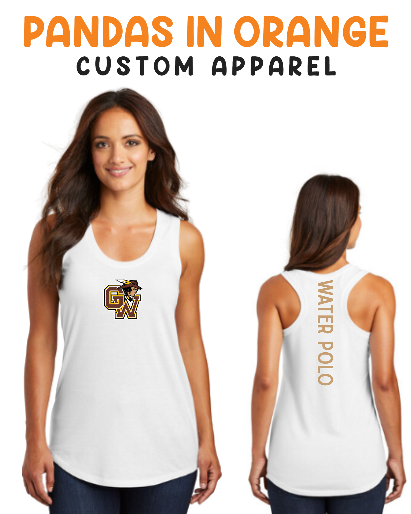 Golden West Ladies Casual Racerback Tank Top