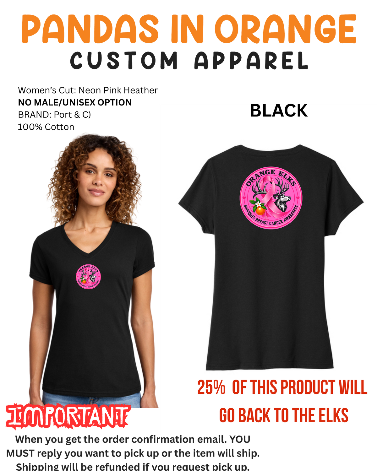 Elks Lodge Women's V Neck