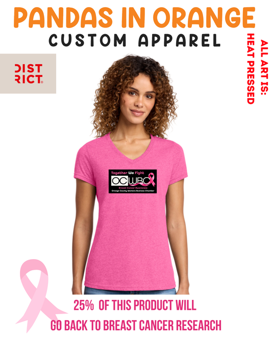 OCWBC Breast Cancer Women's V Neck