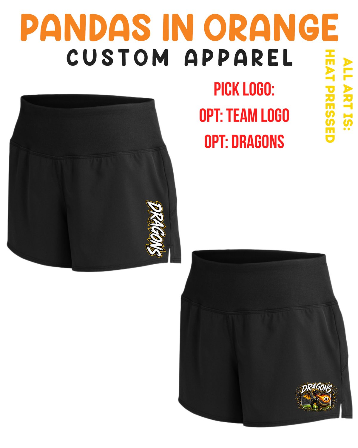 Dragons SOCCER Female Active Shorts