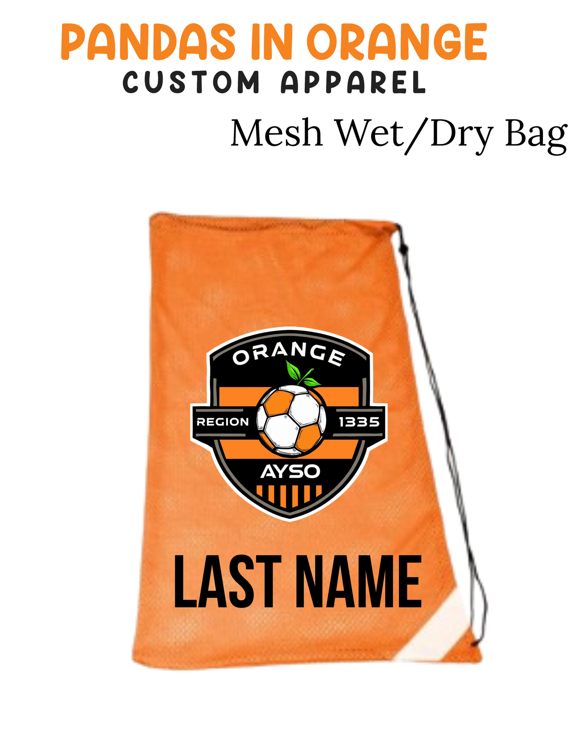 ORANGE SOCCER Mesh Bags