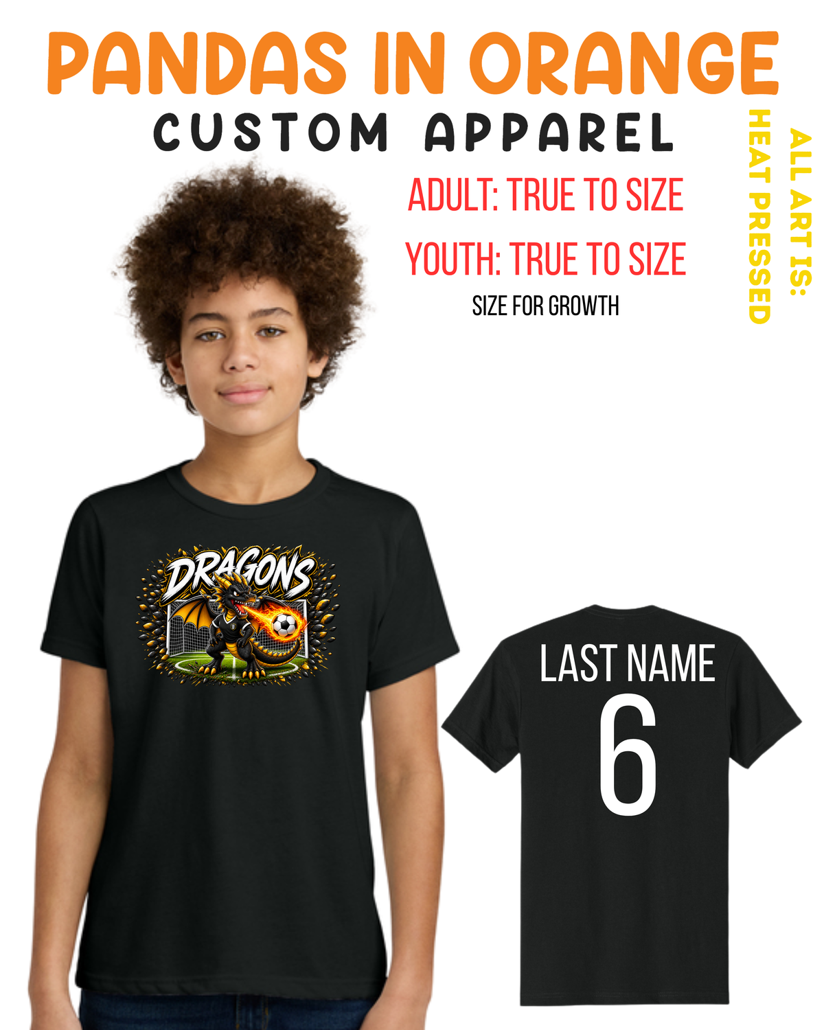Dragons SOCCER T-SHIRTS - YOUTH
