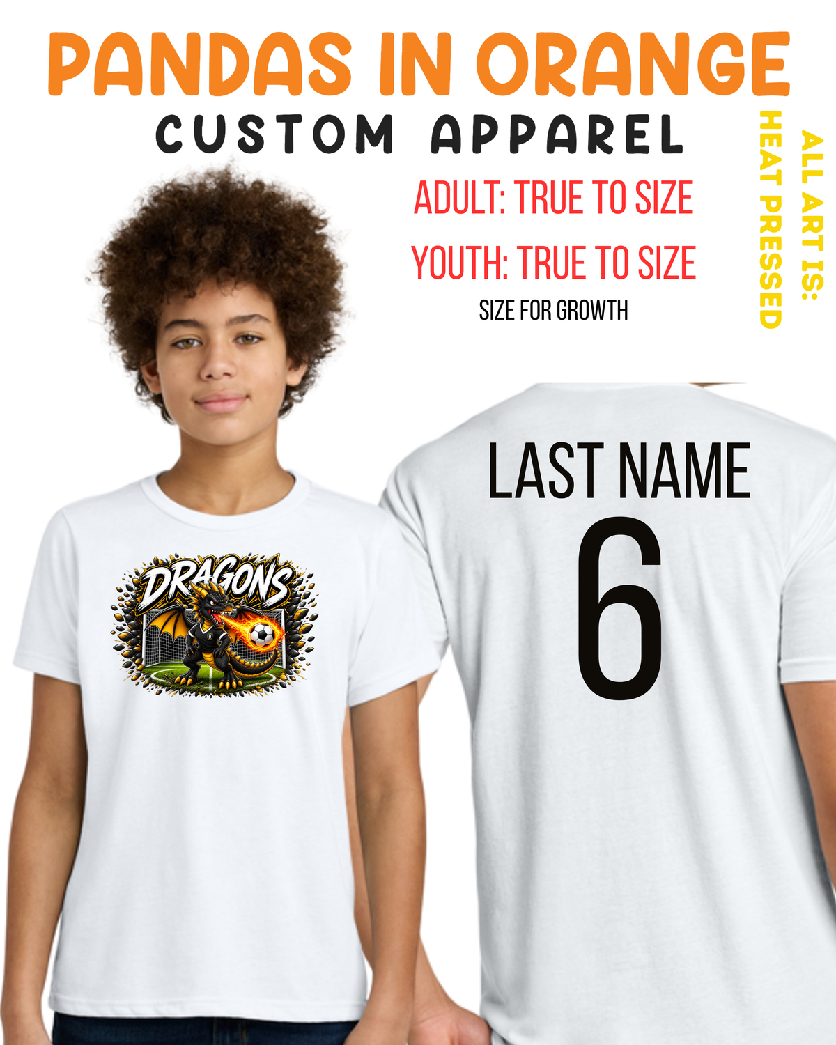 Dragons SOCCER T-SHIRTS - YOUTH