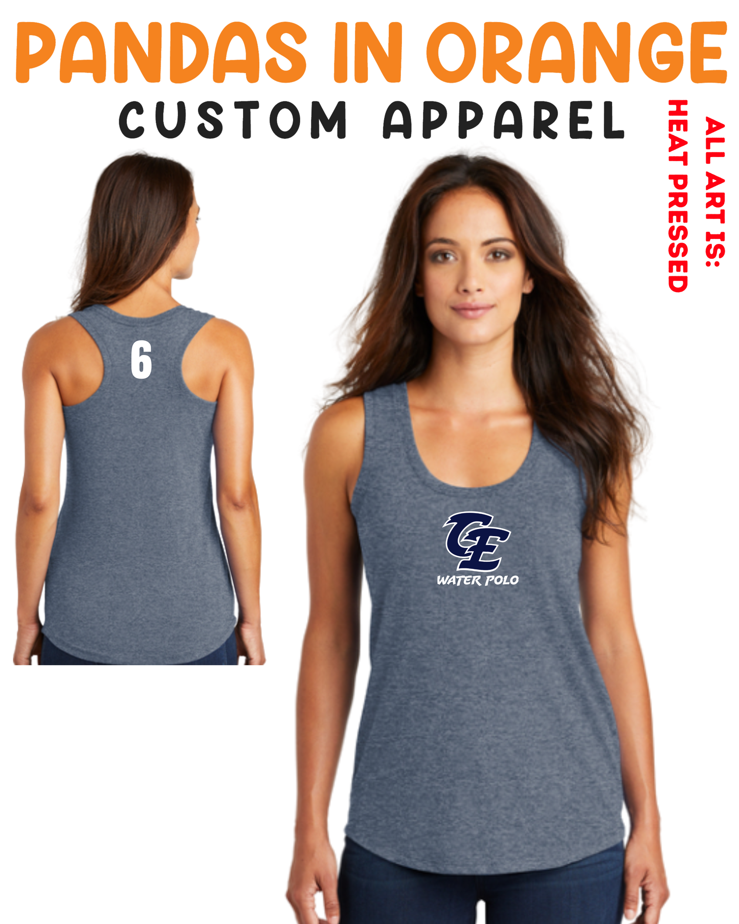 Clovis East HS Ladies Active Racerback Tank Top