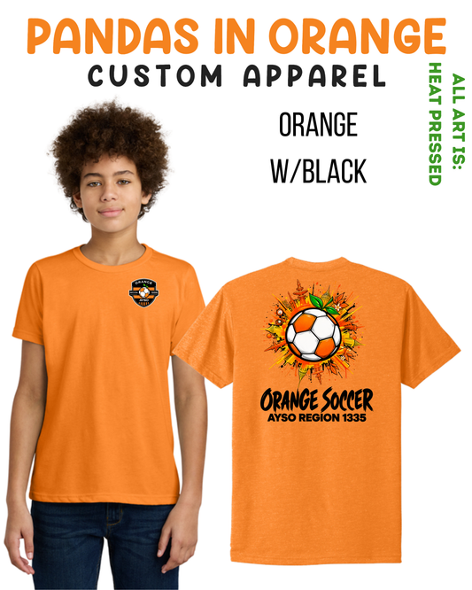 ORANGE SOCCER ORANGE T-SHIRTS - YOUTH