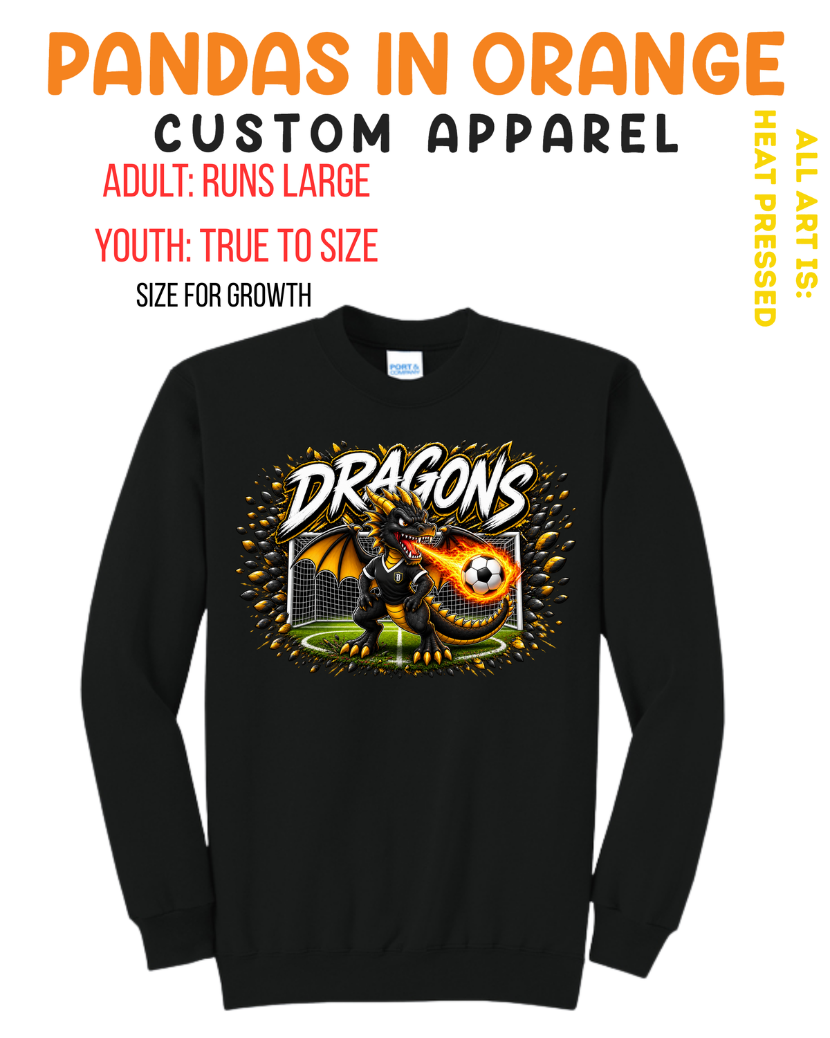 Dragons  SOCCER ADULT Crewneck
