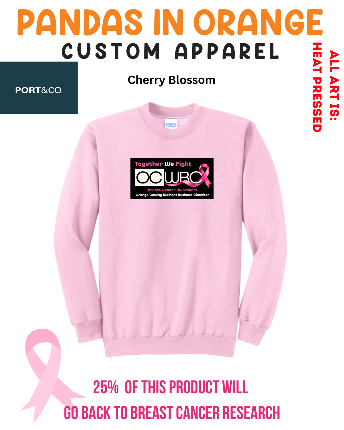 OCWBC Breast Cancer Unisex Crewneck