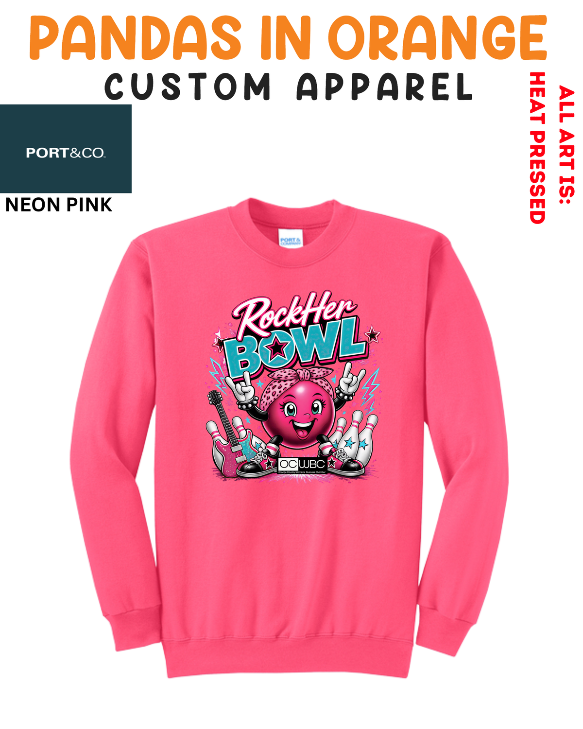 OCWBC ROCK HER BOWL Unisex Crewneck