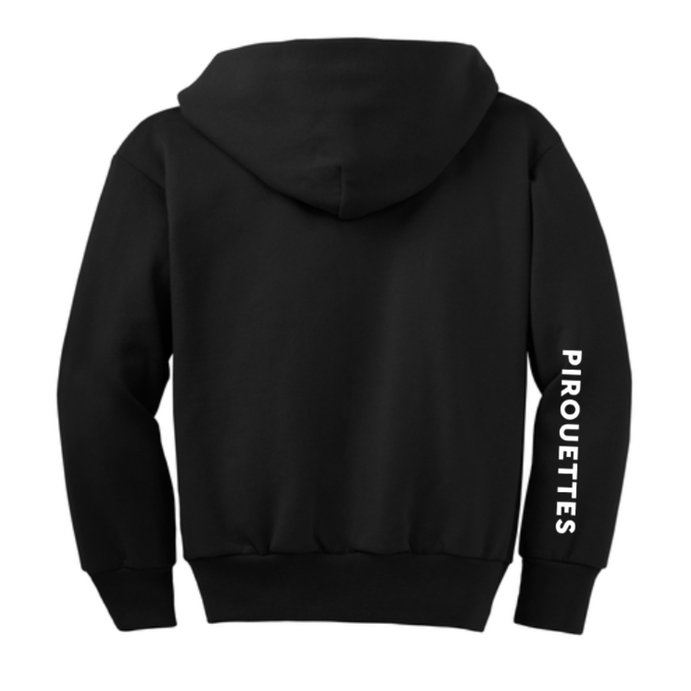 Pirouettes of Texas Youth Full Zip Hoodies