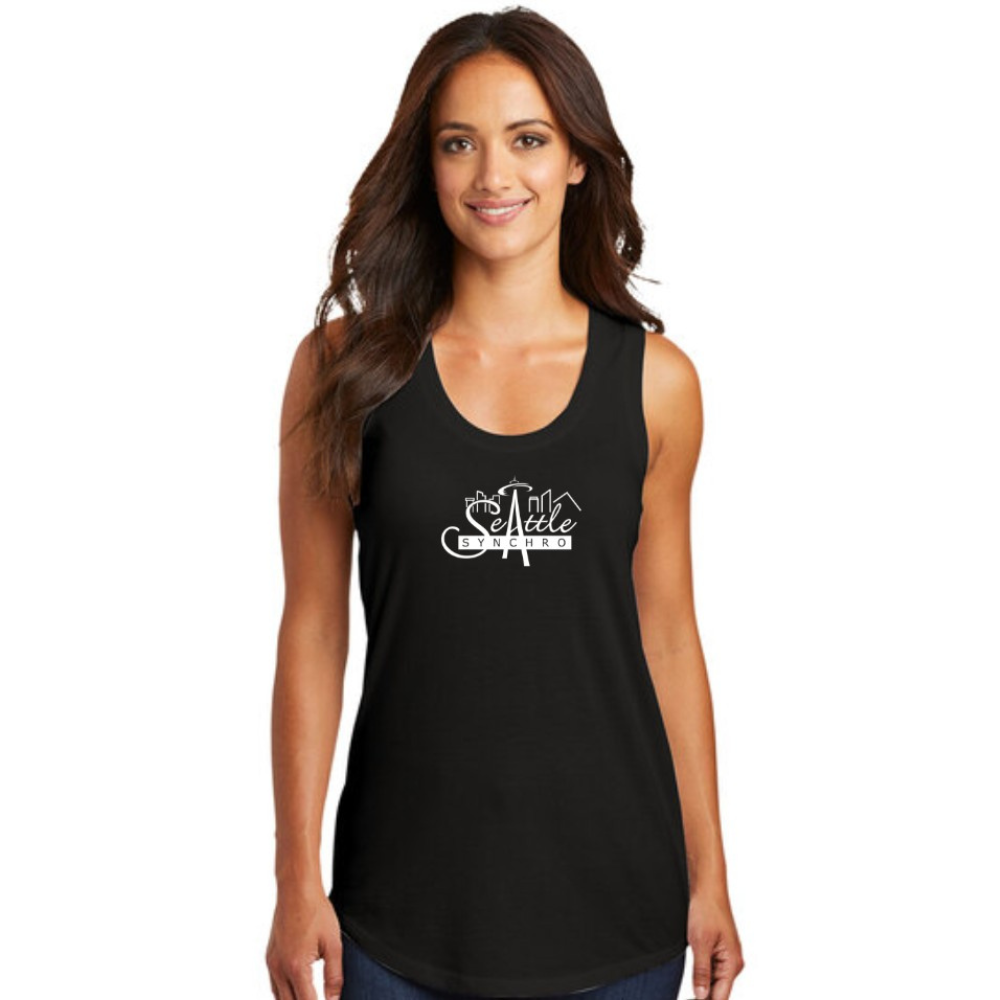 Seattle Synchro Racerback Tank Top Black