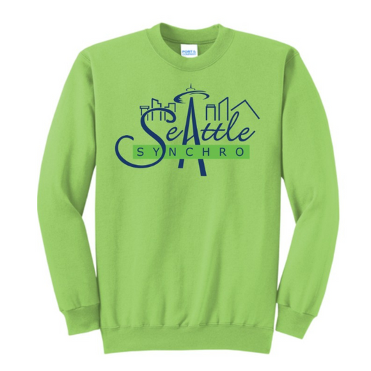 Seattle Synchro Adult Crewneck: GREEN EDITION