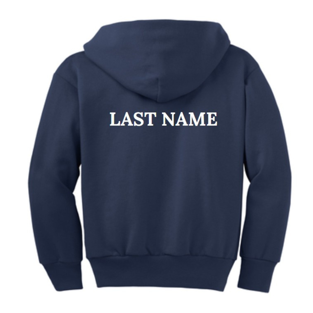 Meraquas Of Irvine Youth Full Zip Hoodie