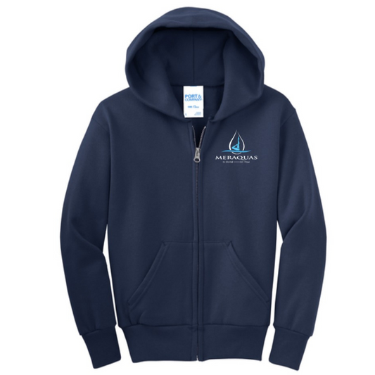 Meraquas Of Irvine Youth Full Zip Hoodie