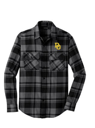Del Oro High School Male Plaid Flannel Shirt
