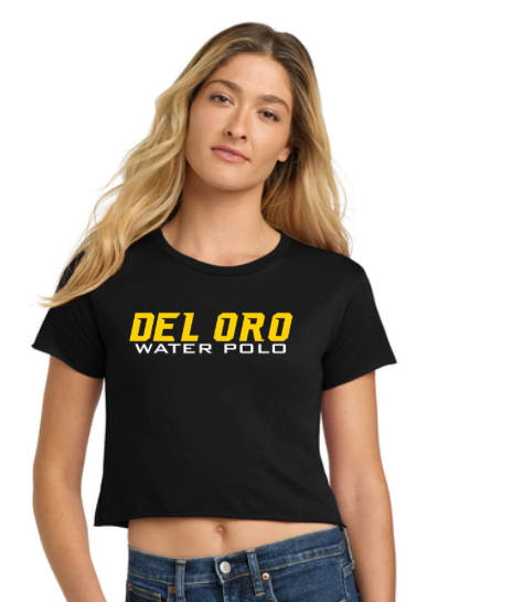 Del Oro High School Crop Top Black