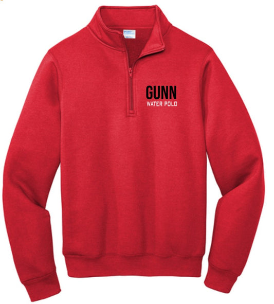 Gunn High School Unisex 1/4 Zip Red