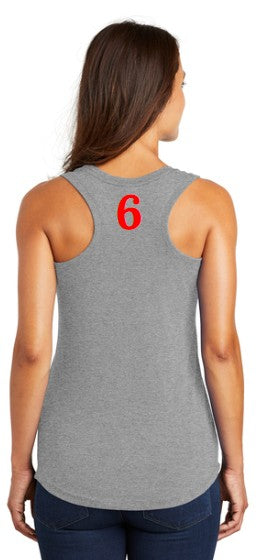 Gunn High School Ladies Active Racerback Tank Top Black