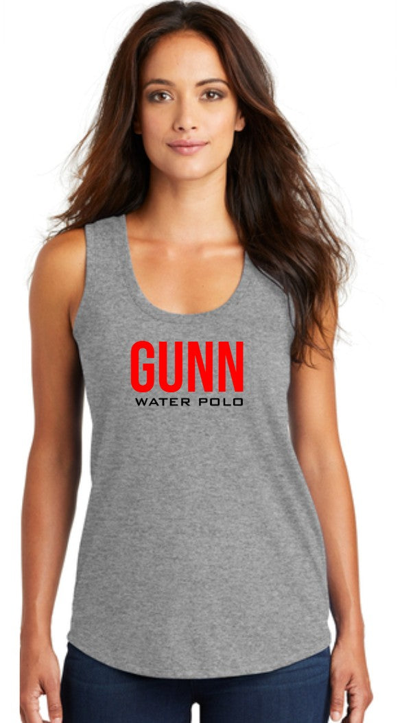 Gunn High School Ladies Active Racerback Tank Top Black