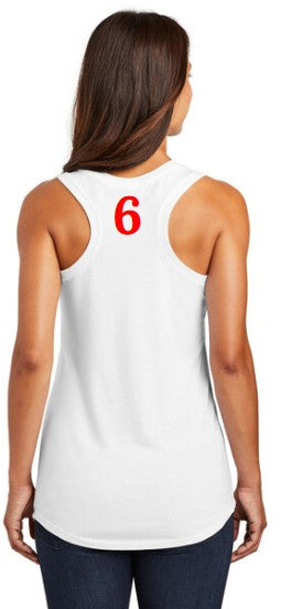 Gunn High School Ladies Active Racerback Tank Top Black