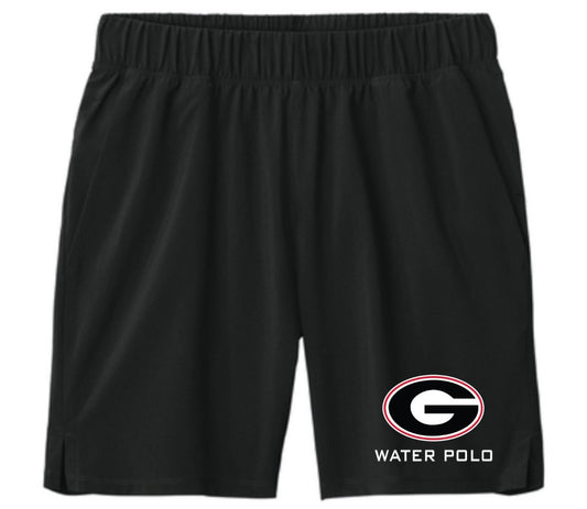 Gunn High School Male Shorts Black With Circle Logo