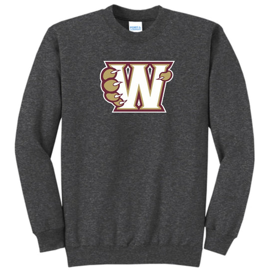 Whitney High School Crewneck Dark Heather Grey