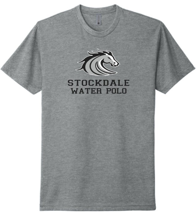 Stockdale High School Team Shirt Dark Heather Grey Shirt Mascot Logo