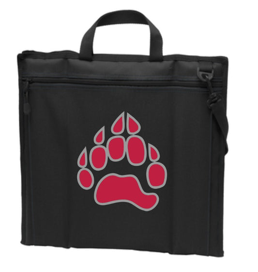 Bear River High School Stadium Chair Black Paw Logo