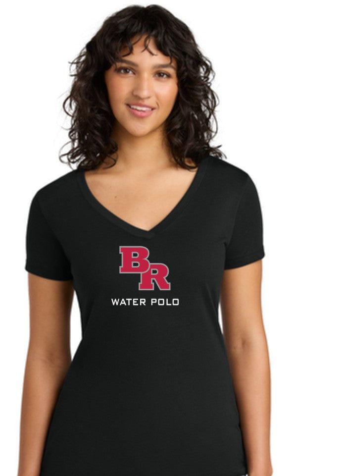 Bear River High School Female V Neck Shirt Black