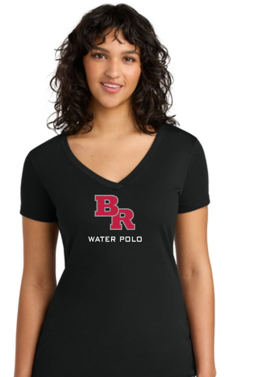 Bear River High School Female V Neck Shirt Black