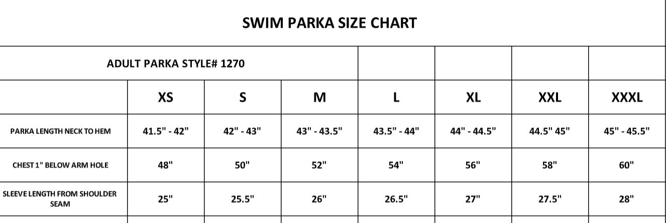 Santa Clara Artistic Swimming Parka