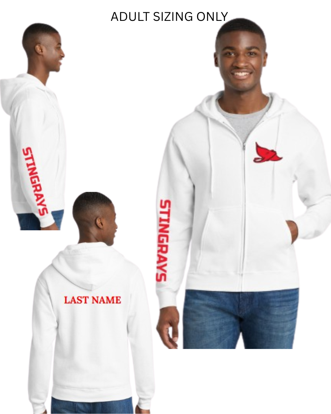 Stonegate Stingrays Adult Full Zip Hoodies