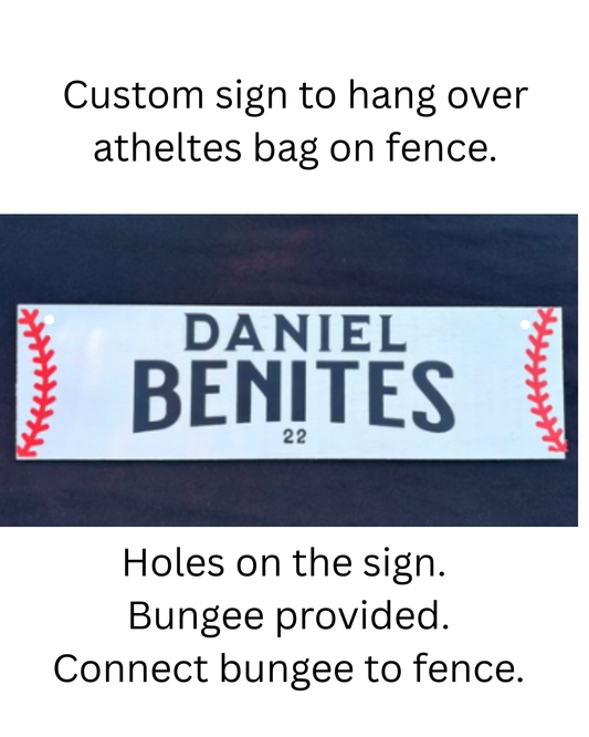 Custom Sign for Fence