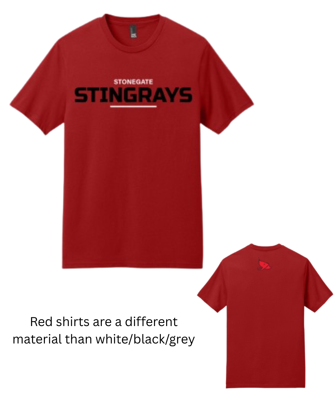 Stonegate Stingrays YOUTH Team Shirts