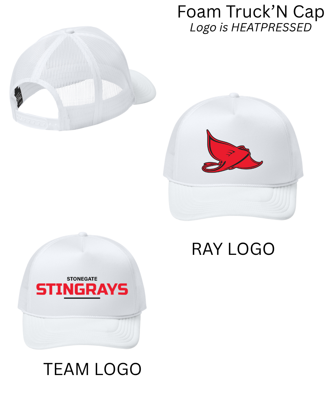 Stonegate Stingrays: Hat:  Foam Truck’N Cap