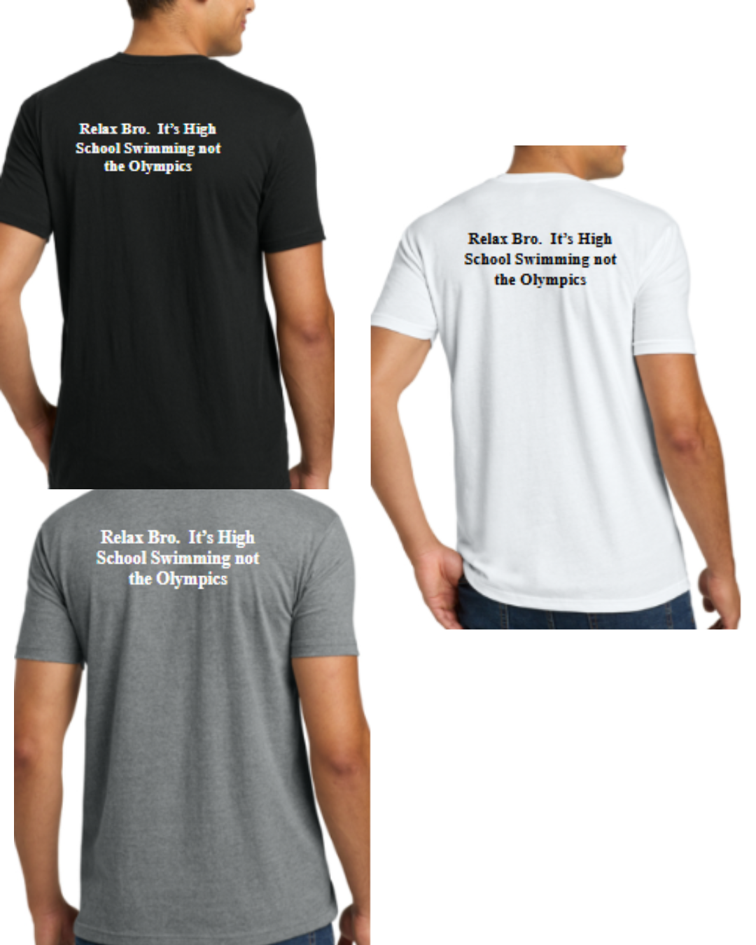 Falcons Swim & Dive Team Shirt White Font