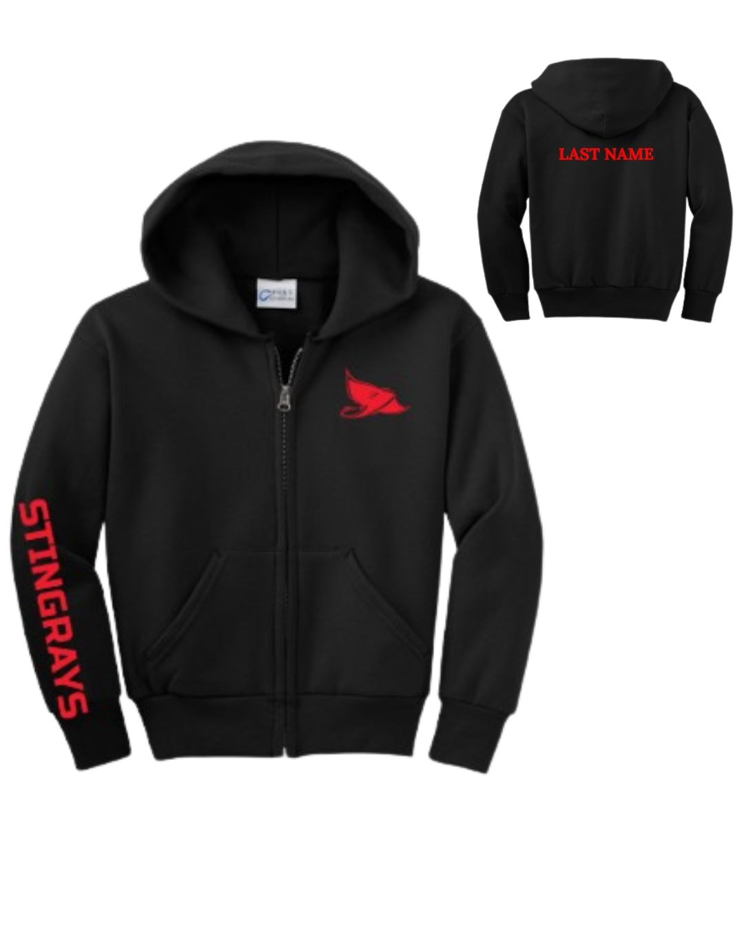 Stonegate Stingrays YOUTH Full Zip Hoodies