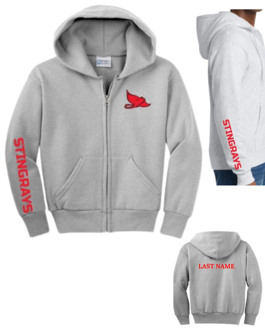 Stonegate Stingrays YOUTH Full Zip Hoodies