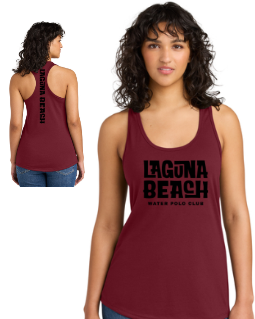 Laguna Beach WPC Classic Racerback Tank Top Maroon
