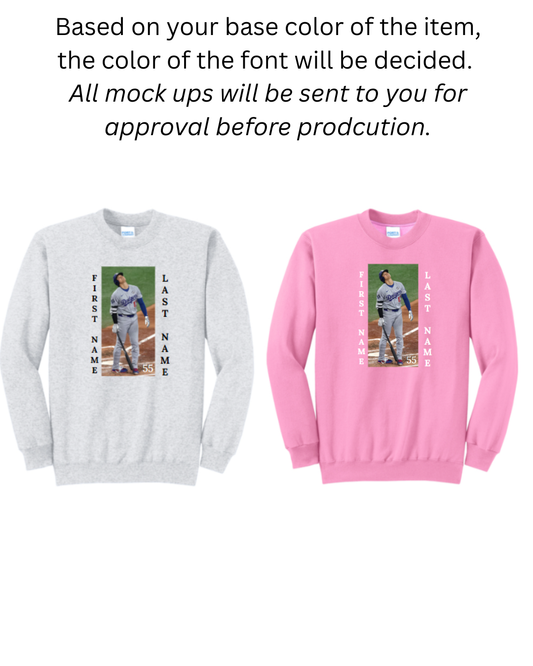 Custom Photo Adult Crewnecks