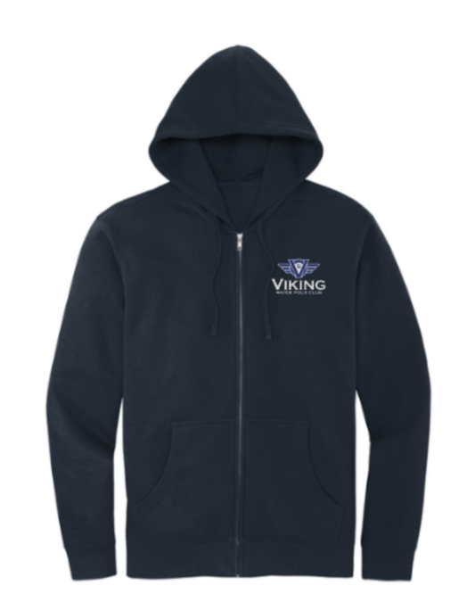 Viking Water Polo Club FLEECE Full Zip Hoodie Navy