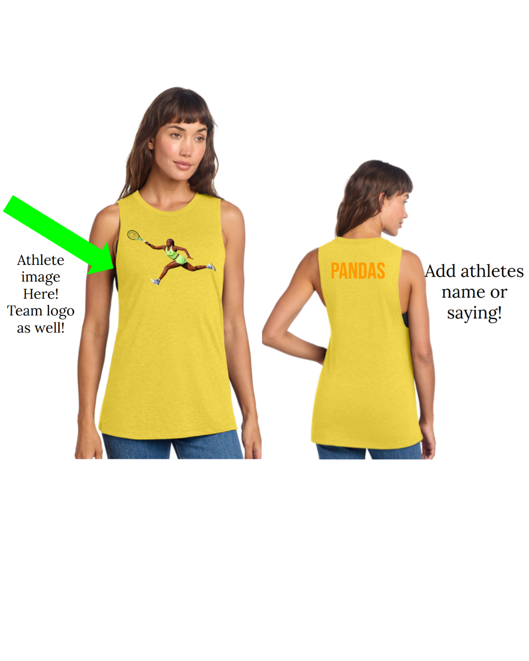Custom Ladies Muscle Tank