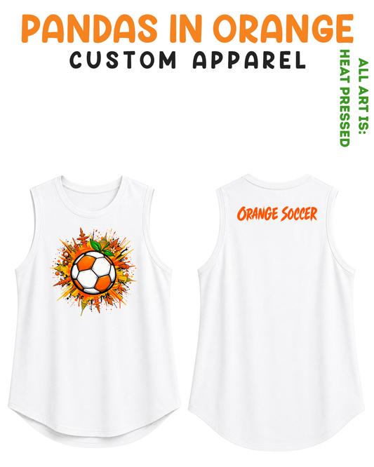 ORANGE SOCCER Female Tank Top