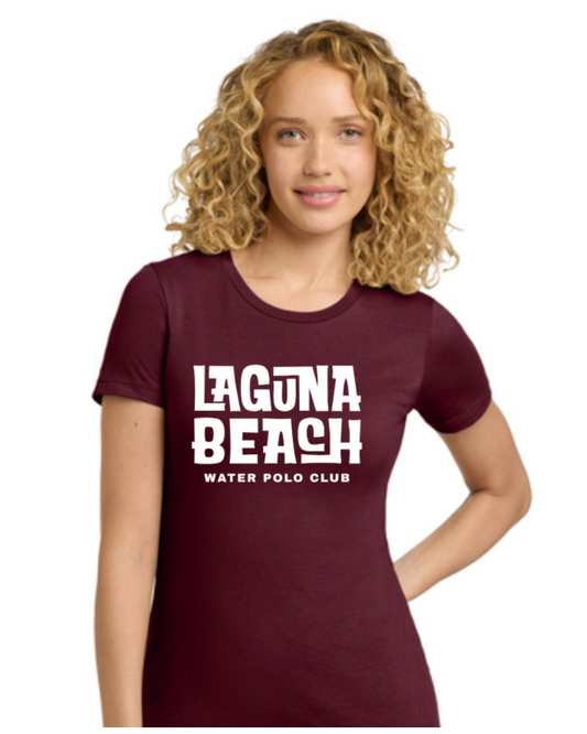 Laguna Beach Water Polo Club Women's Cut Shirt Maroon